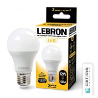 LED лампа L-A60, 12W, Е27, 4100K, 1050Lm, угол 240° Lebron